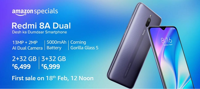India Desire : Buy Xiaomi Redmi 8A Dual @Rs 7499 From Amazon [Flat 10% Off Via HDFC Bank Cards]
